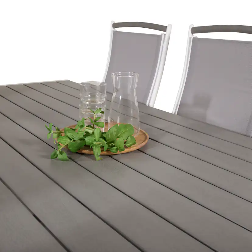 Matgrupp Utomhus Venture Home Bront 205 med 6 Aleyna Trädgårdsstolar