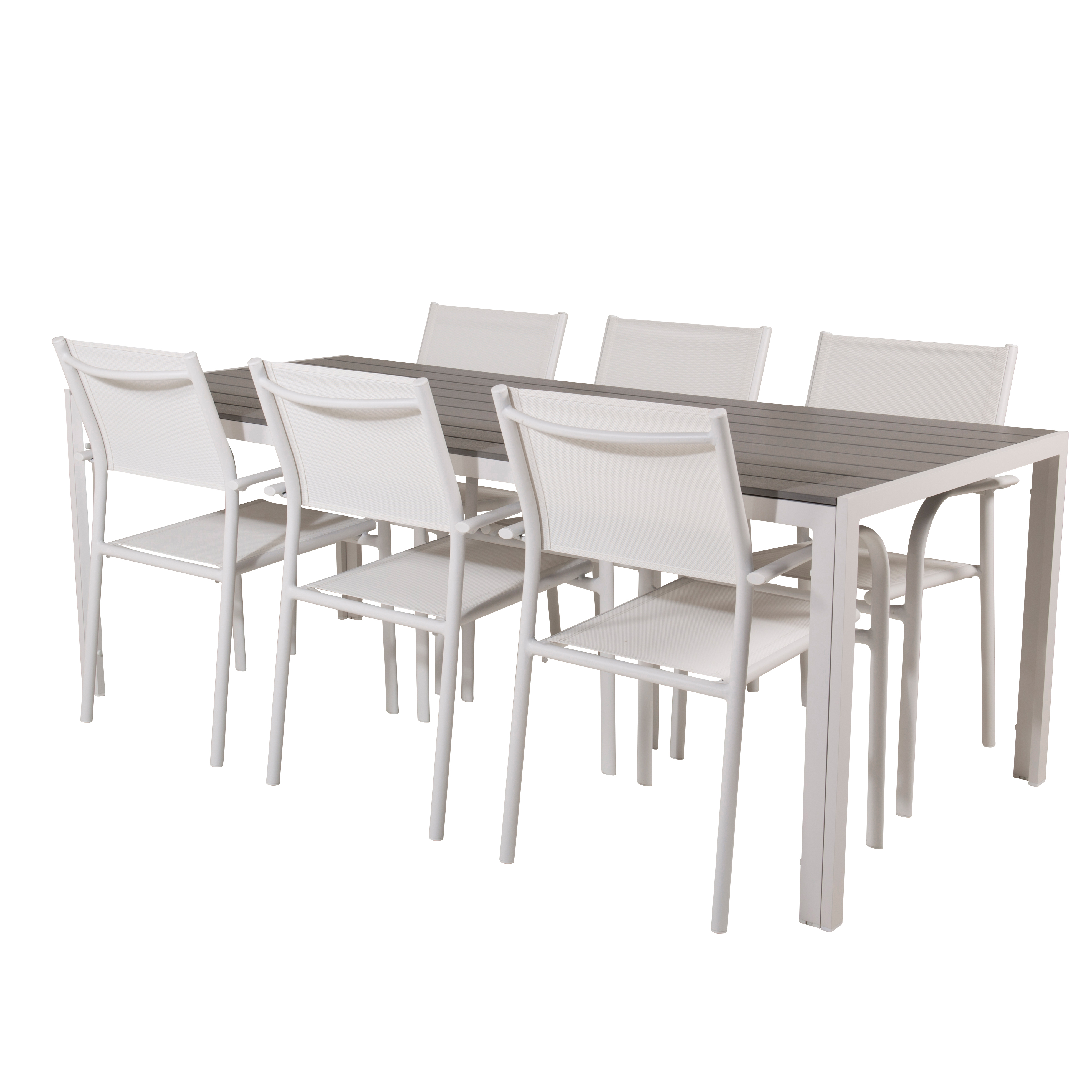 Matgrupp Utomhus Venture Home Bront 205 med 6 Siri Trädgårdsstolar