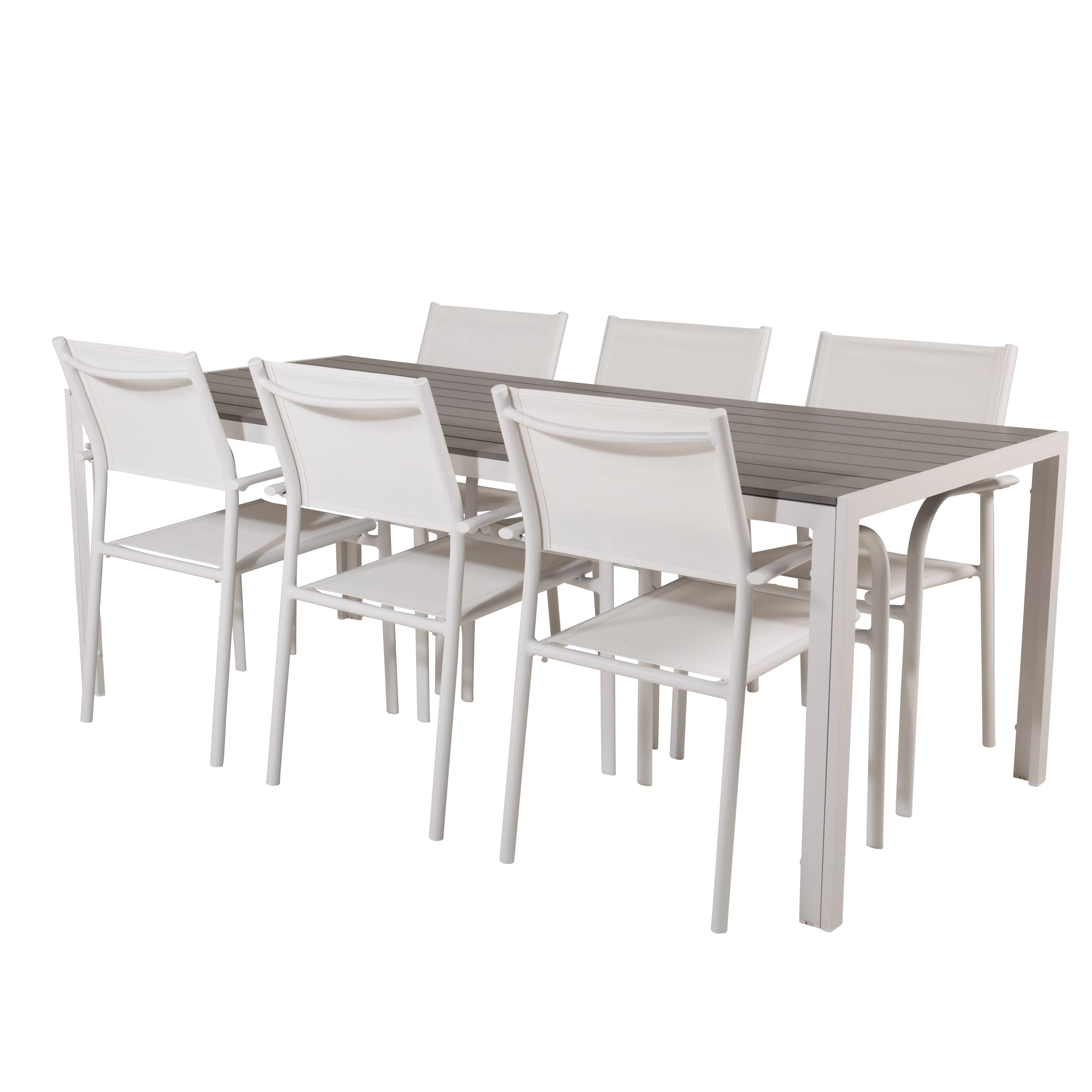 Matgrupp Utomhus Venture Home Bront 205 med 6 Siri Trädgårdsstolar