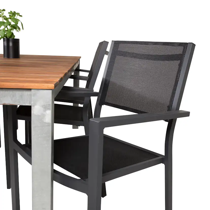 Matgrupp Venture Home Zacharias 200 med 6 Copacabana Karmstolar