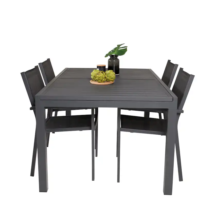 Matgrupp Venture Home Madrid 160/240 med 4 Copacabana Matstolar