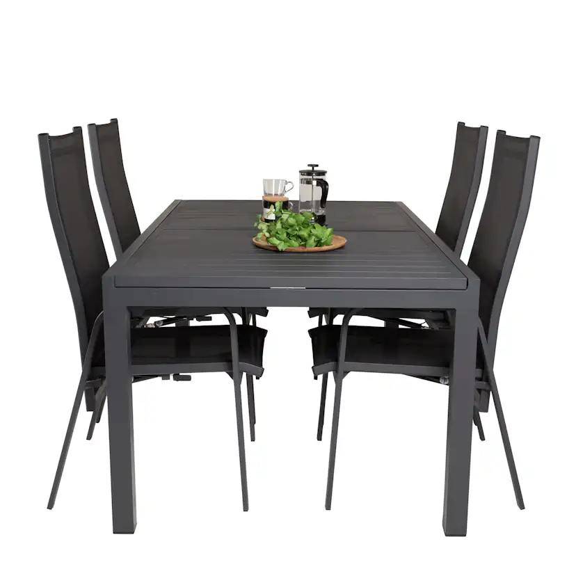 Matgrupp Venture Home Madrid 160/240 med 4 Copacabana Stolar