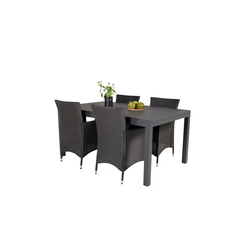 Matgrupp Venture Home Madrid 160/240 med 4 Kira Stolar