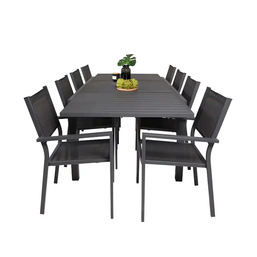 Matgrupp Venture Home Madrid 160/240 med 8 Copacabana Matstolar