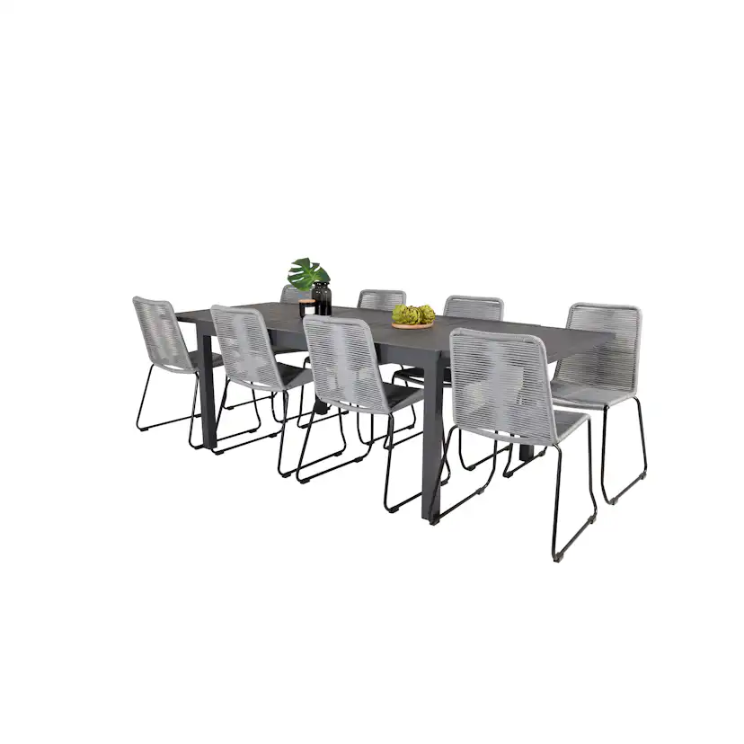 Matgrupp Venture Home Madrid 160/240 med 8 Leon Stolar