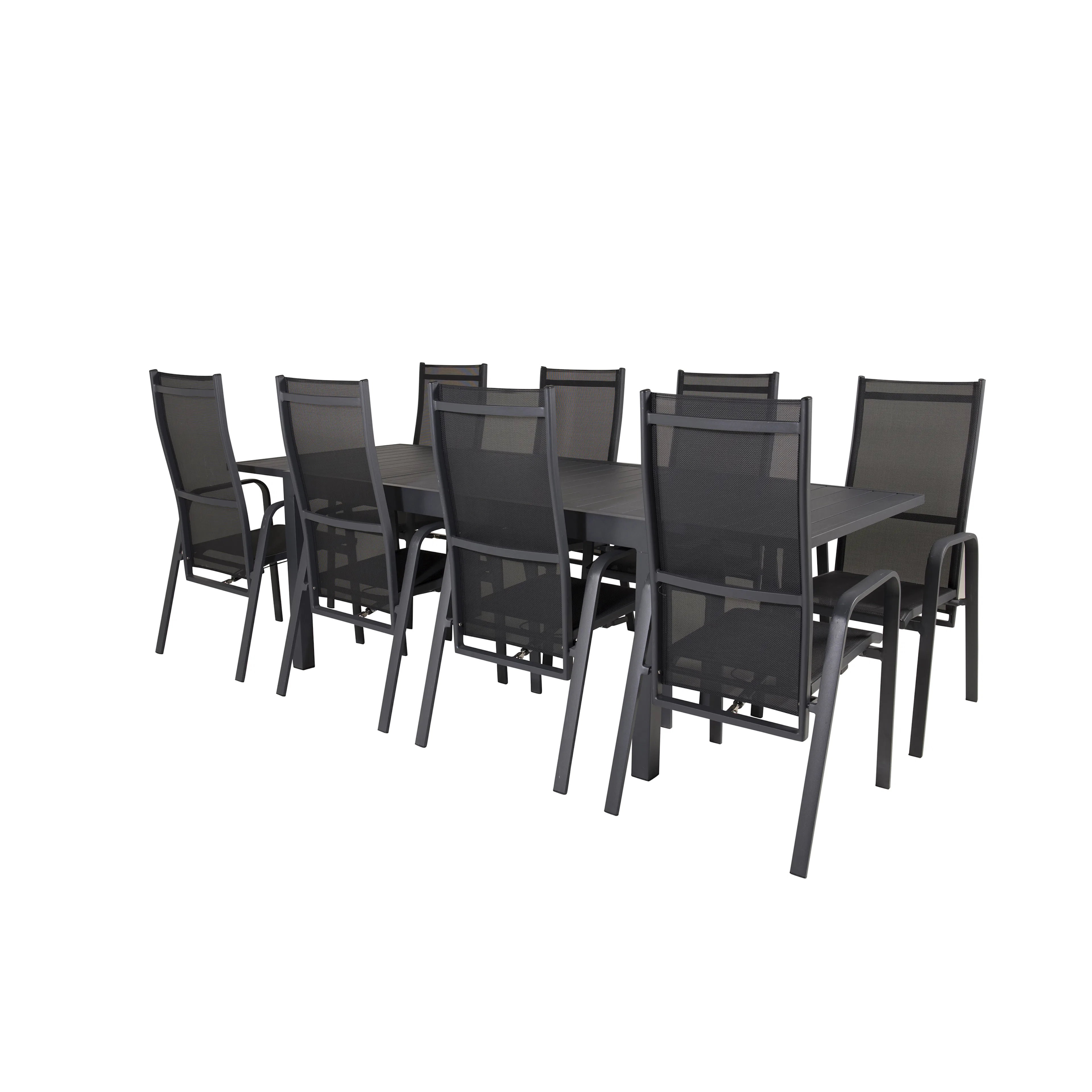 Matgrupp Venture Home Madrid 160/240 med 8 Copacabana Stolar