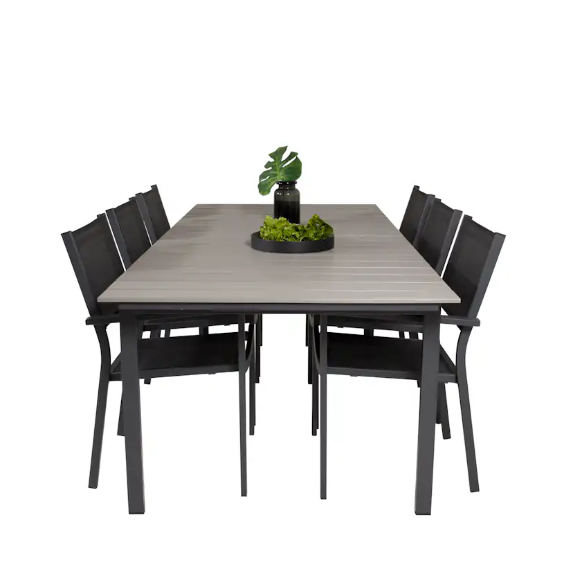 Matgrupp Venture Home Lova 224/324 med 6 Copacabana Karmstolar