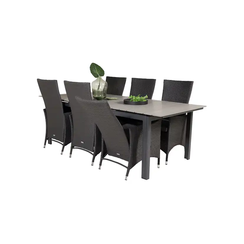 Matgrupp Venture Home Lova 224/324 med 6 Pishi Karmstolar