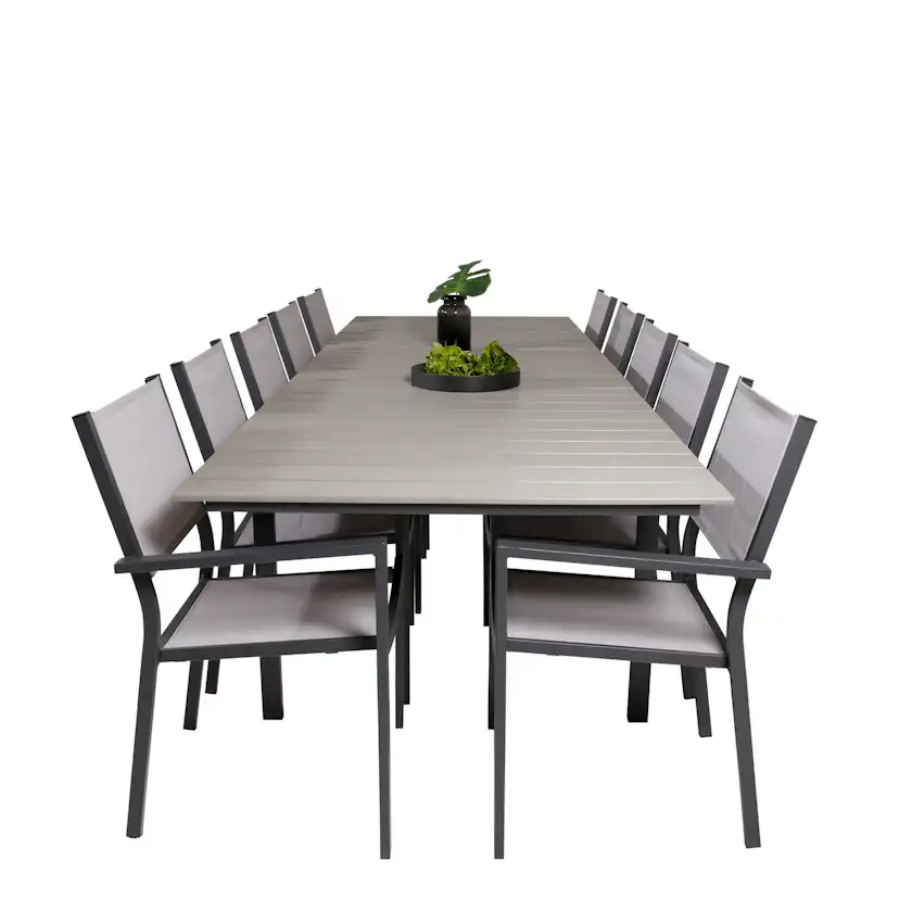 Matgrupp Venture Home Lova 224/324 med 10 Copacabana Karmstolar