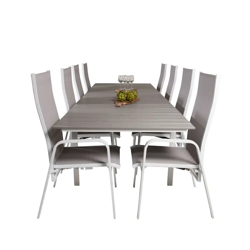 Matgrupp Venture Home Lova 224/324 med 8 Copacabana Stolar