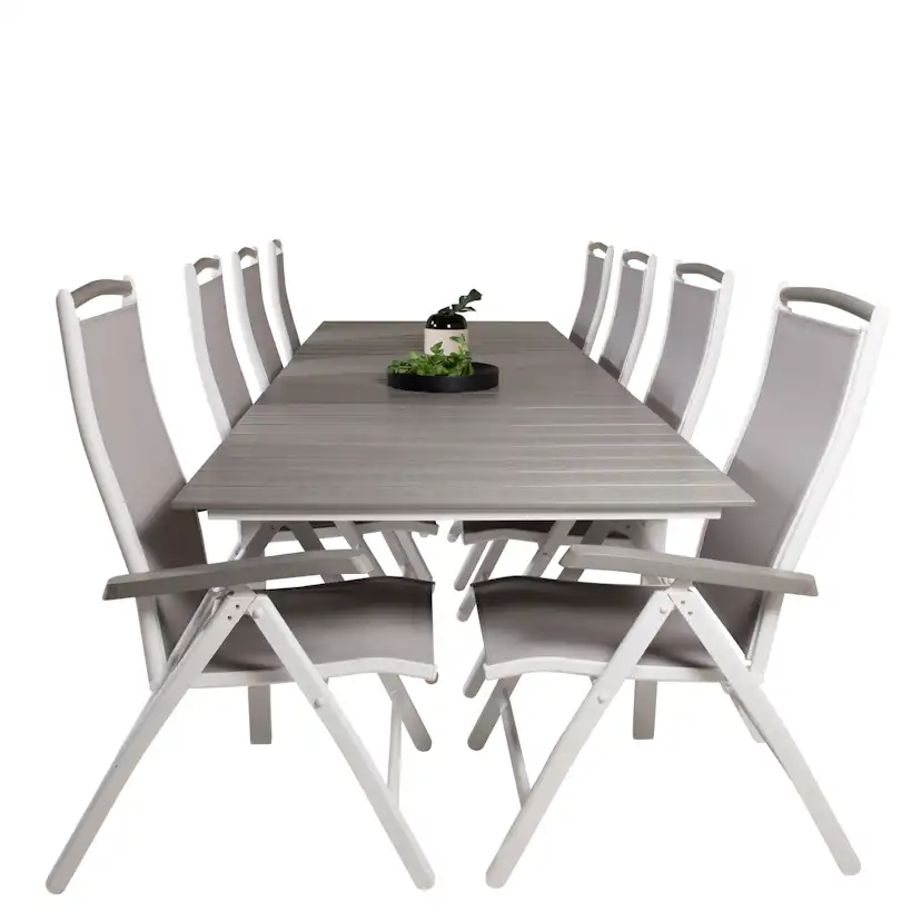 Matgrupp Venture Home Lova 224/324 med 8 Albany Stolar