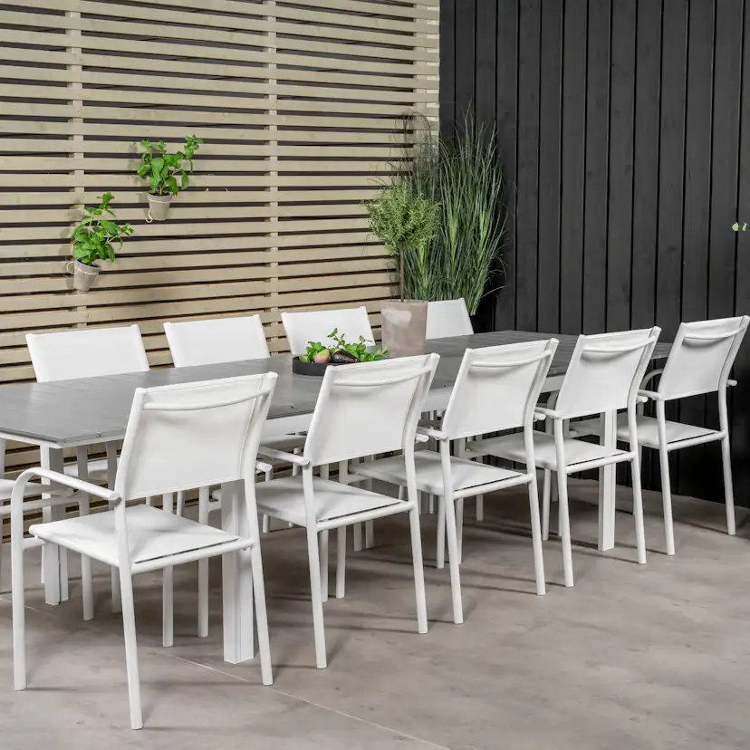 Matgrupp Venture Home Lova 224/324 med 10 Siri Karmstolar