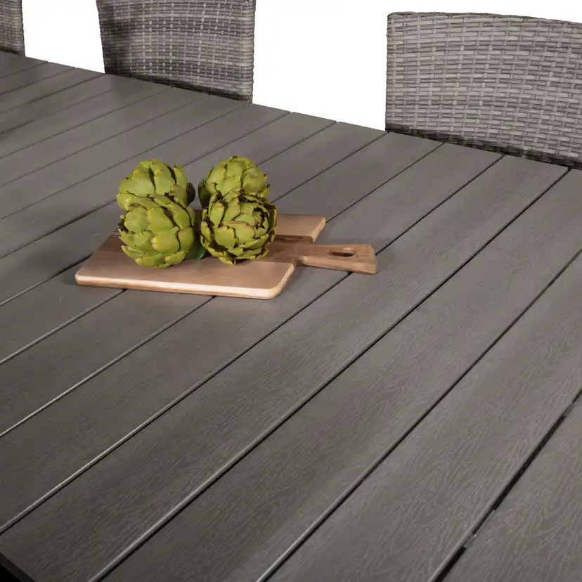 Matgrupp Venture Home Lova 224/324 med 8 Milwa Karmstolar