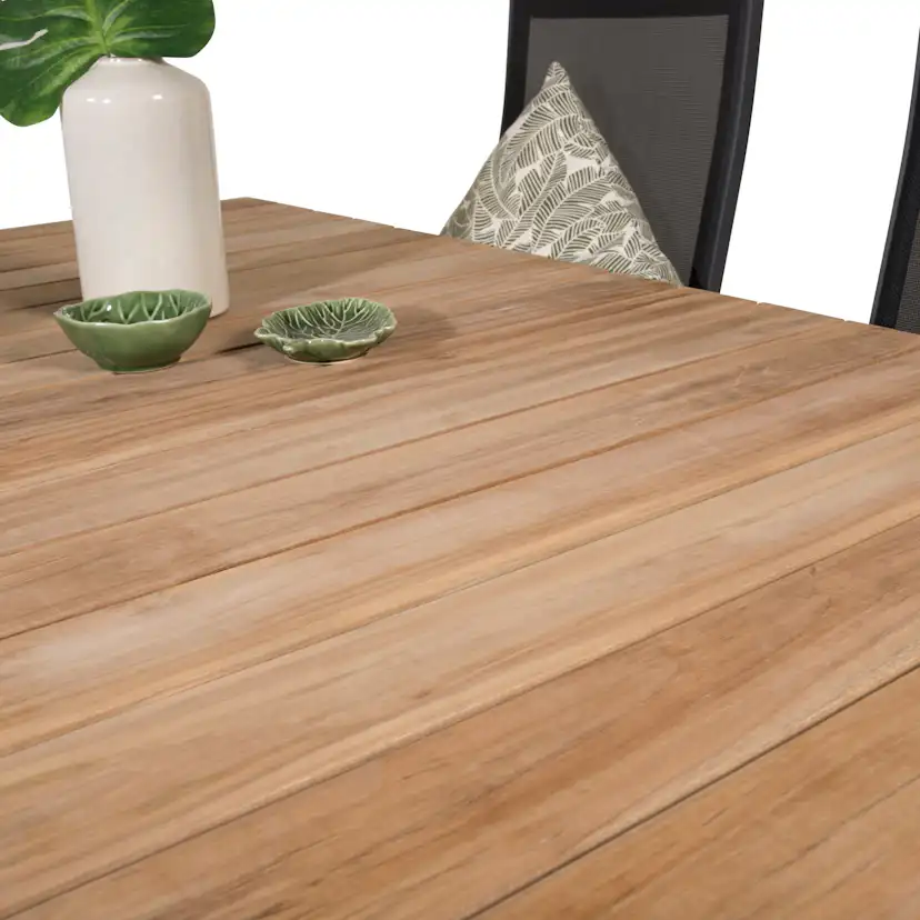 Matgrupp Utomhus Venture Home Meya 160/240 med 4 Copacabana Trädgårdsstolar