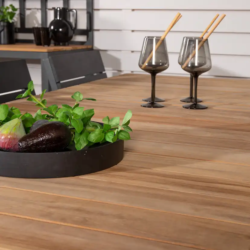 Matgrupp Utomhus Venture Home Meya 160/240 med 8 Lova Trädgårdsstolar