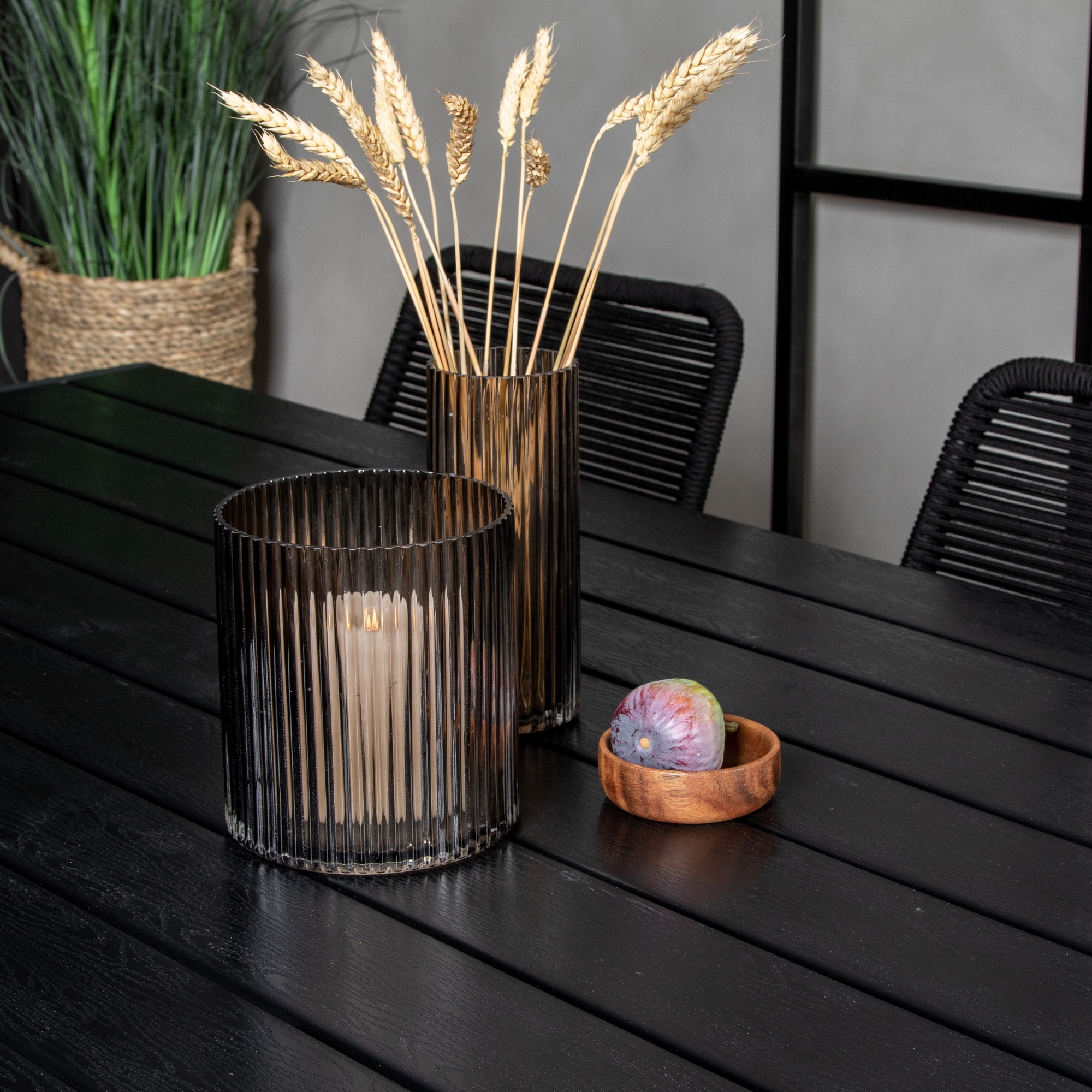 Matgrupp Utomhus Venture Home Bront 205/90 med 6 Leon KarmTrädgårdsstolar