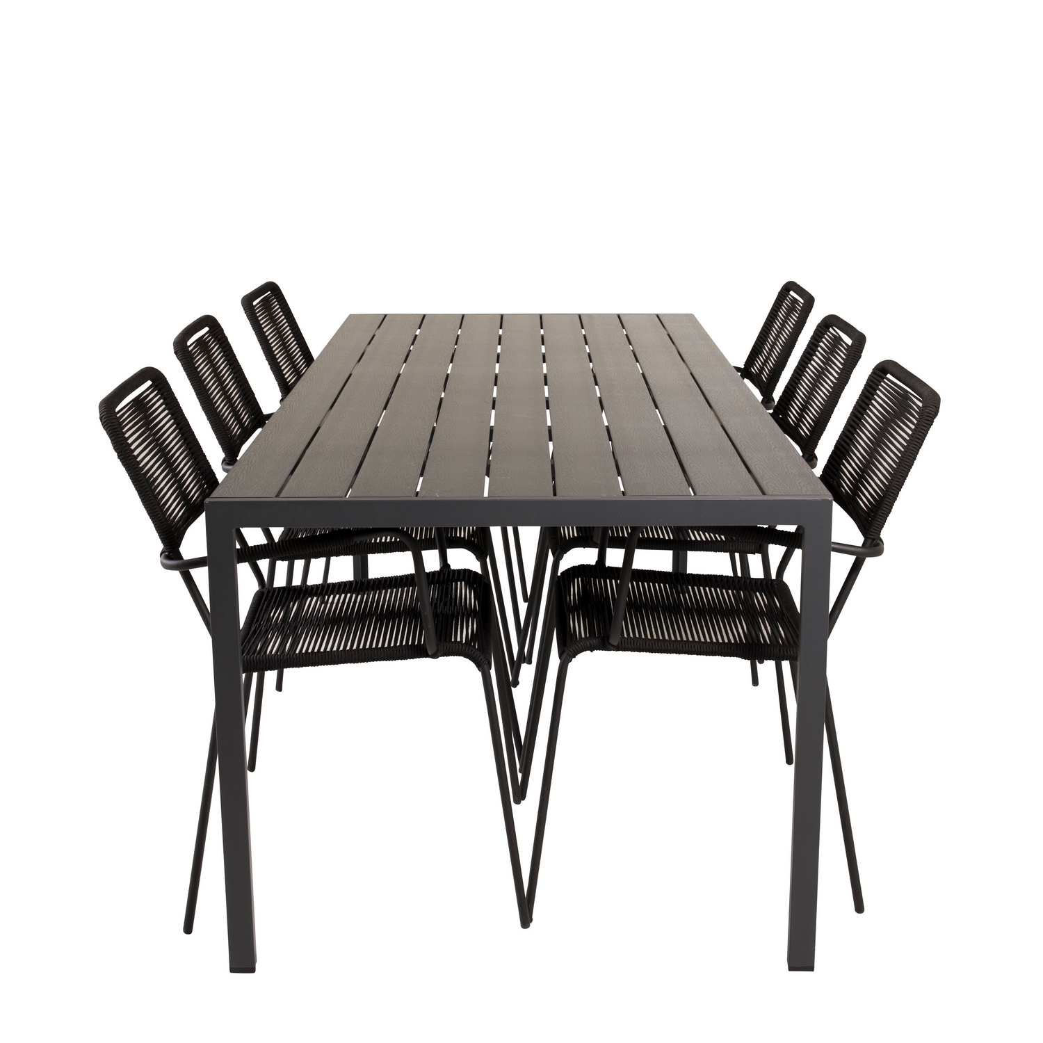 Matgrupp Utomhus Venture Home Bront 205/90 med 6 Leon KarmTrädgårdsstolar