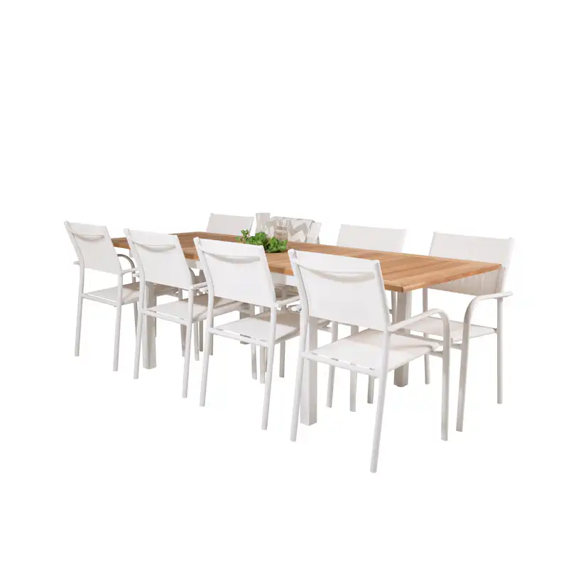 Matgrupp Venture Home Perla 160/240 med 8 Siri Matstolar