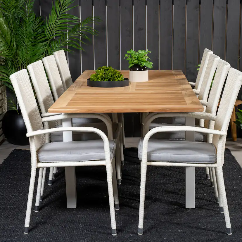 Matgrupp Venture Home Perla 160/240 med 8 Asta Stolar