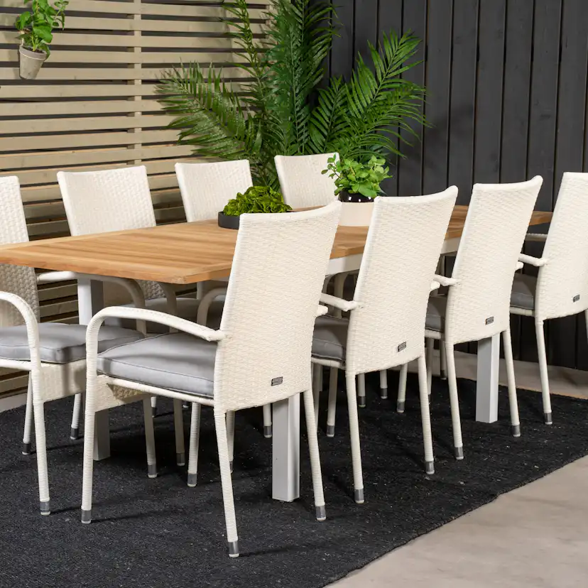 Matgrupp Venture Home Perla 160/240 med 8 Asta Stolar