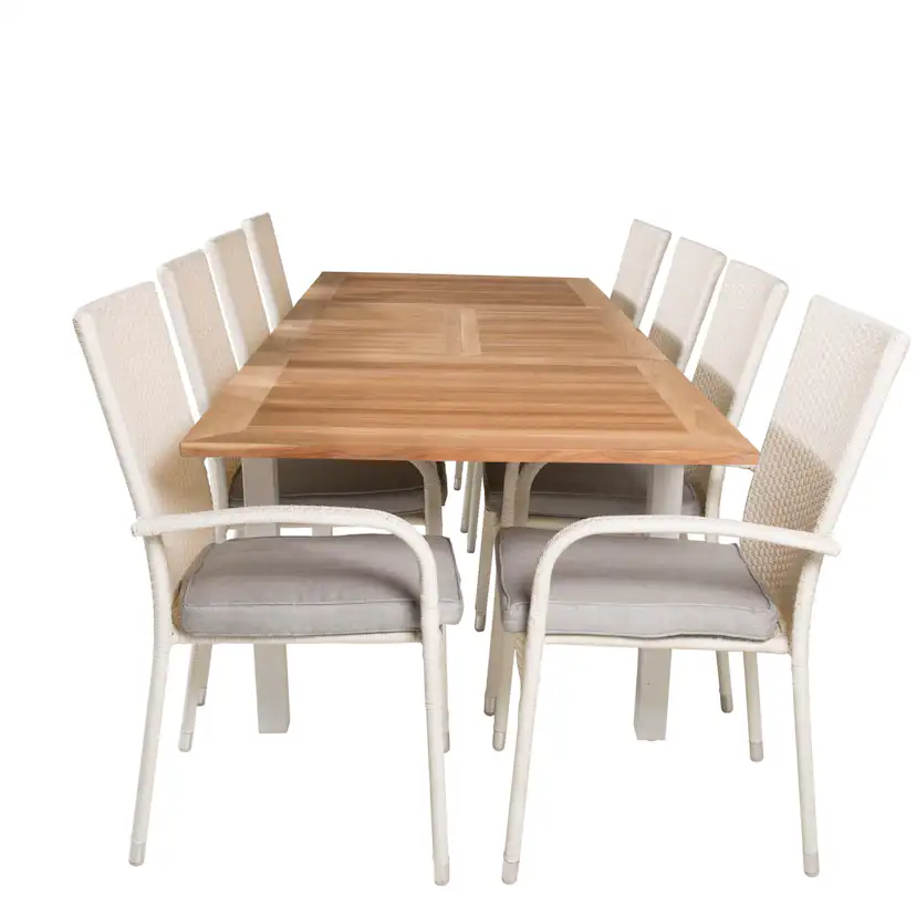 Matgrupp Venture Home Perla 160/240 med 8 Asta Stolar