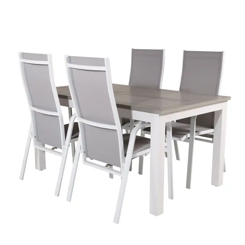 Matgrupp Venture Home Aleyna 152/210 med 4 Copacabana Stolar