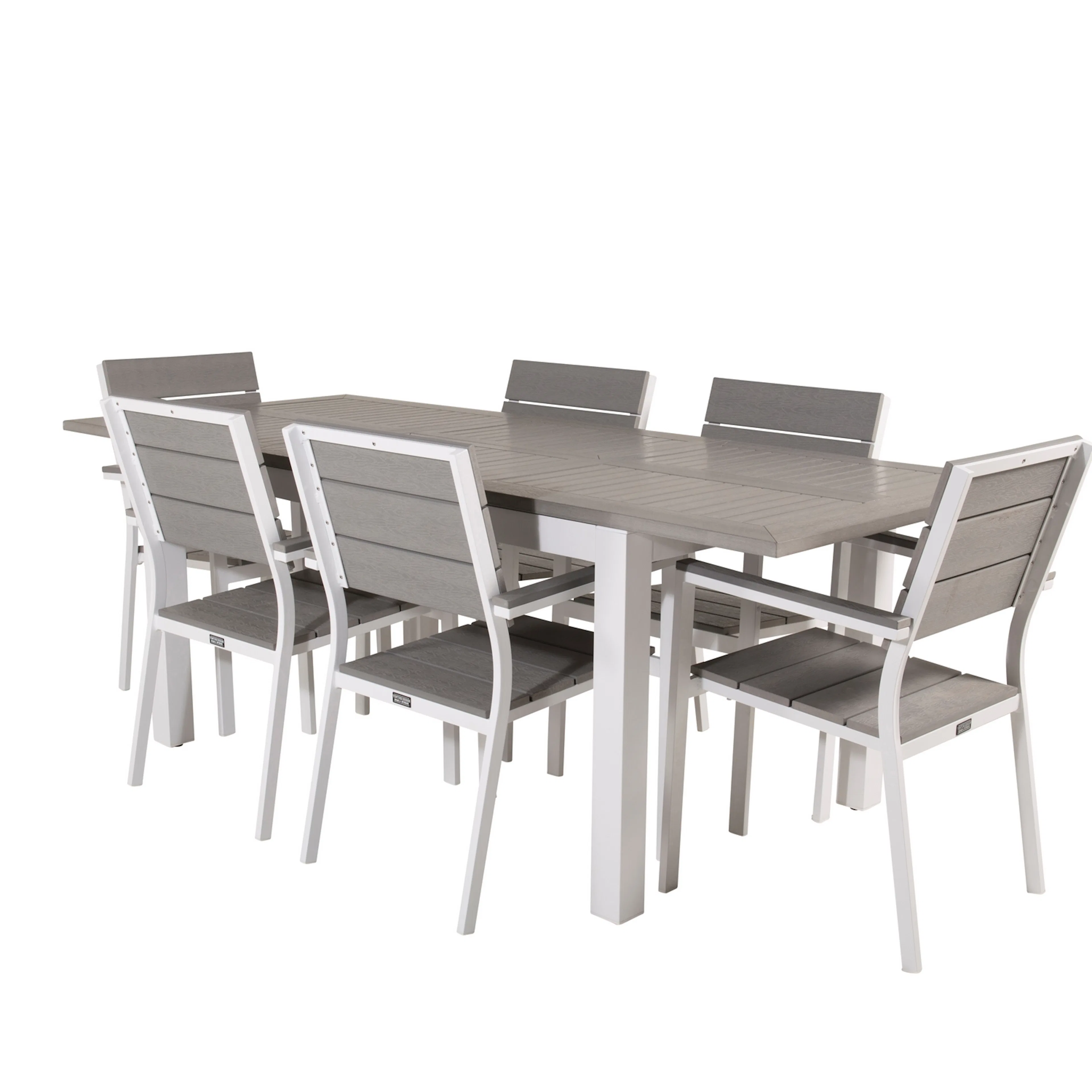 Matgrupp Venture Home Aleyna 152/210 med 6 Lova Matstolar