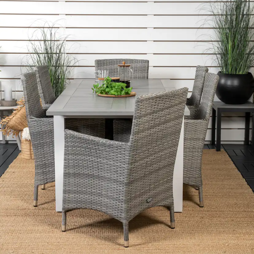 Matgrupp Venture Home Aleyna 152/210 med 6 Milwa Stolar