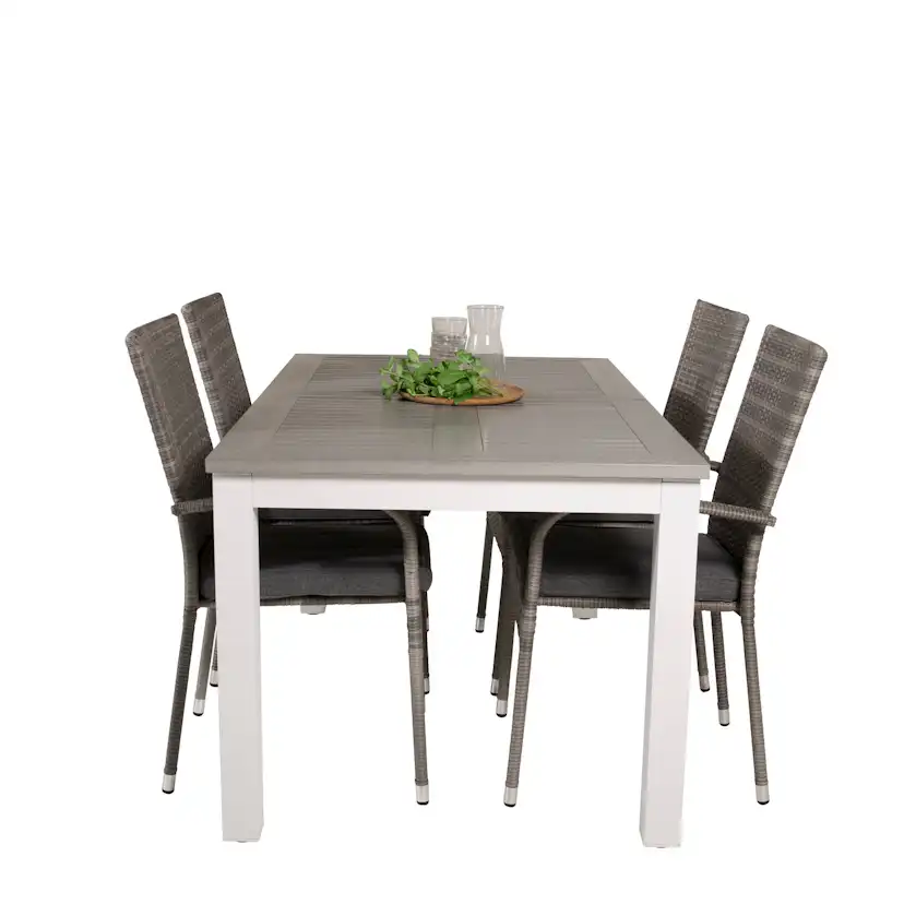 Matgrupp Venture Home Aleyna 152/210 med 4 Asta Stolar