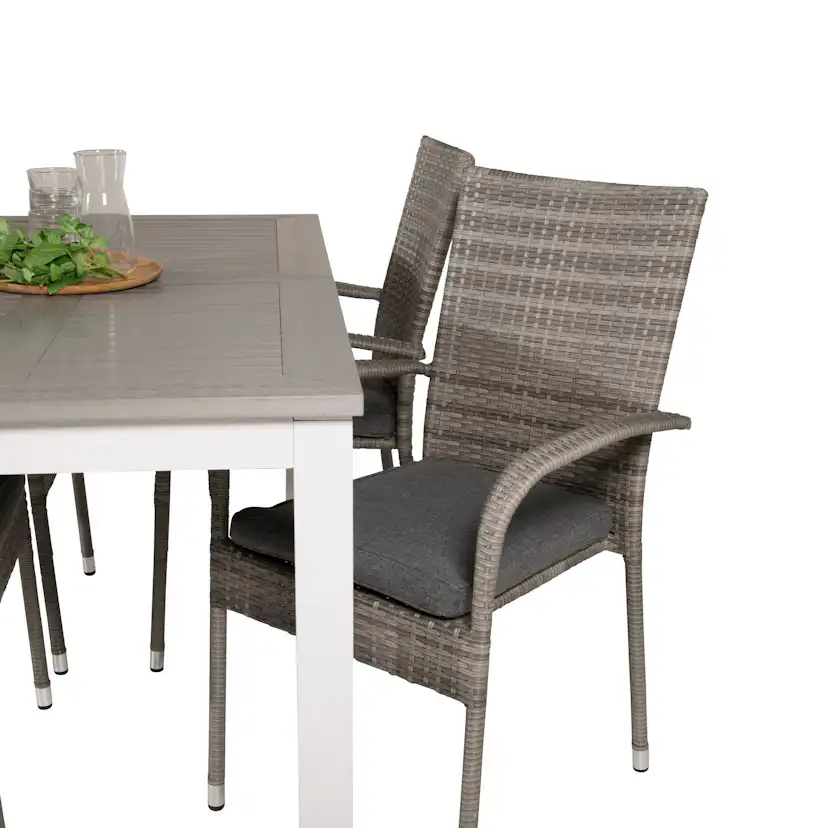 Matgrupp Venture Home Aleyna 152/210 med 4 Asta Stolar