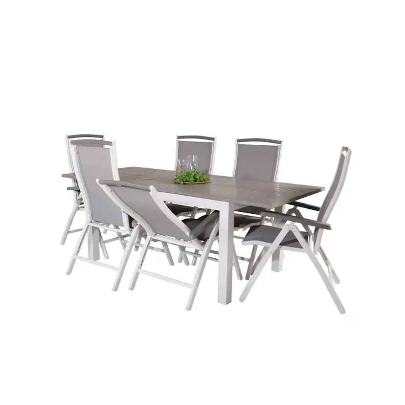 Matgrupp Venture Home Aleyna 152/210 med 6 Stolar