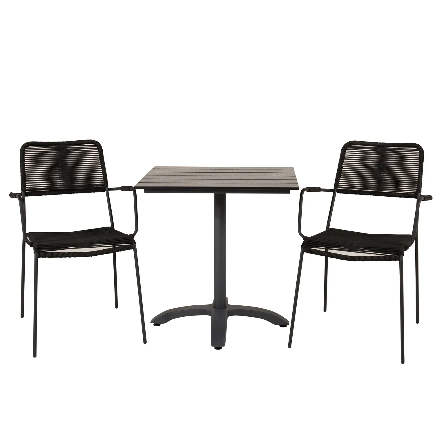 Cafégrupp Venture Home Coco med 2 Leon Karmstolar