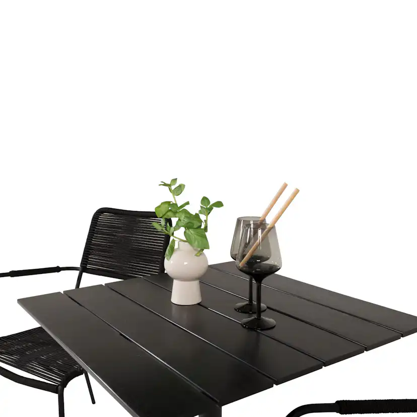 Cafégrupp Venture Home Coco med 2 Leon Karmstolar