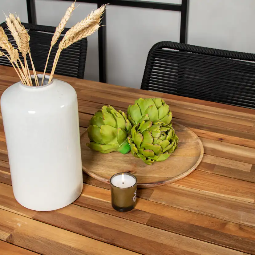 Matgrupp Utomhus Venture Home Berfin med 6 Leon KarmTrädgårdsstolar