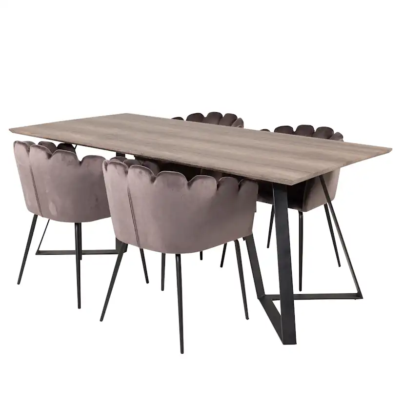 Matgrupp furniture/fashion Madde med 4 Limhamn Stolar