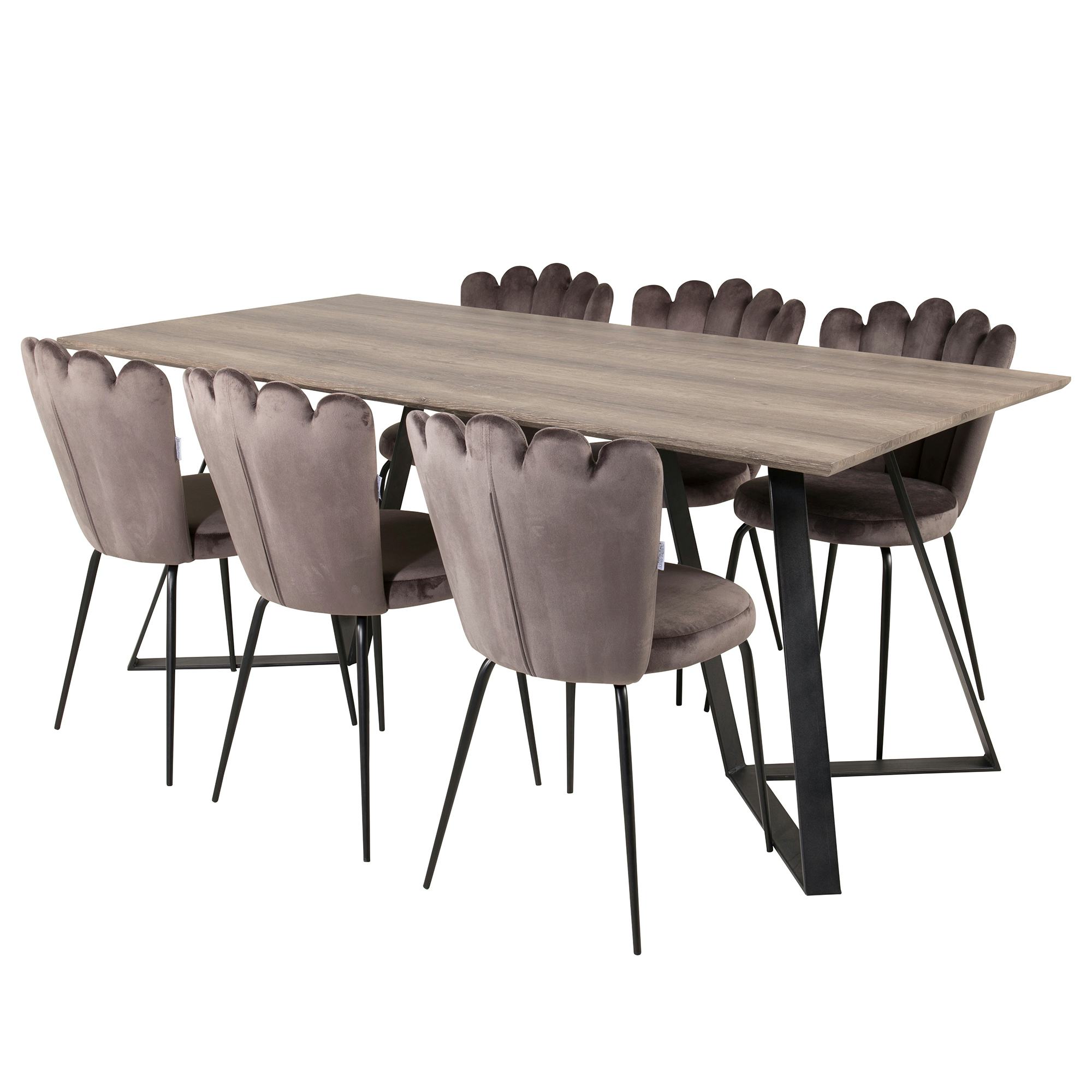 Matgrupp furniture/fashion Madde med 6 Limhamn Light Stolar