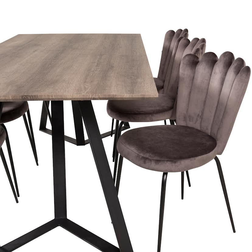 Matgrupp furniture/fashion Madde med 6 Limhamn Light Stolar