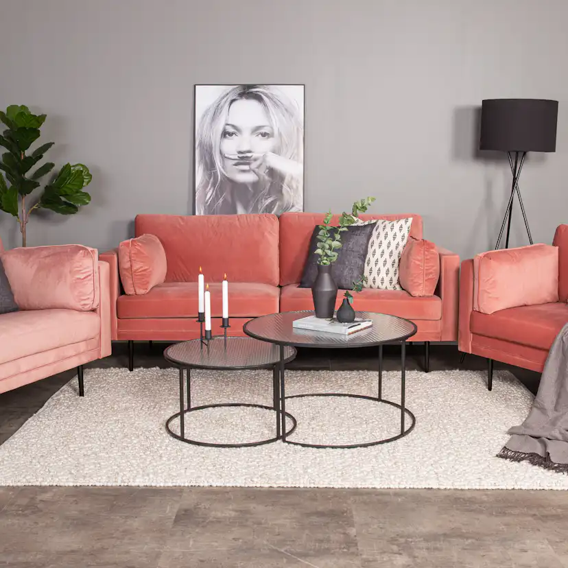 3-sitssoffa Venture Home Boom Sammet