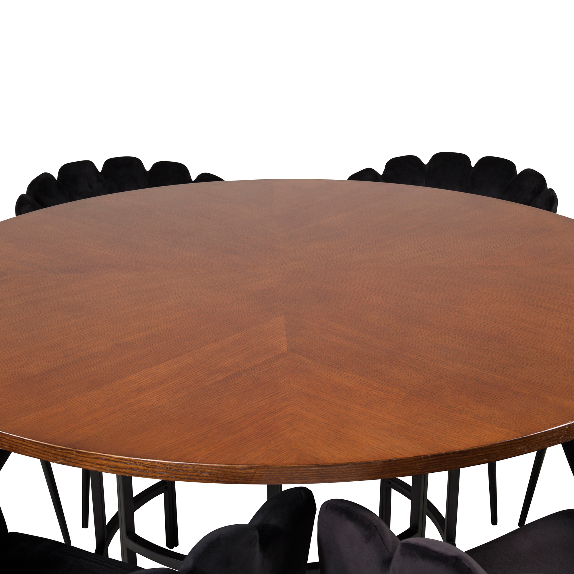 Matgrupp furniture/fashion Copenhagen med 6 Svarta Limhamn Stolar