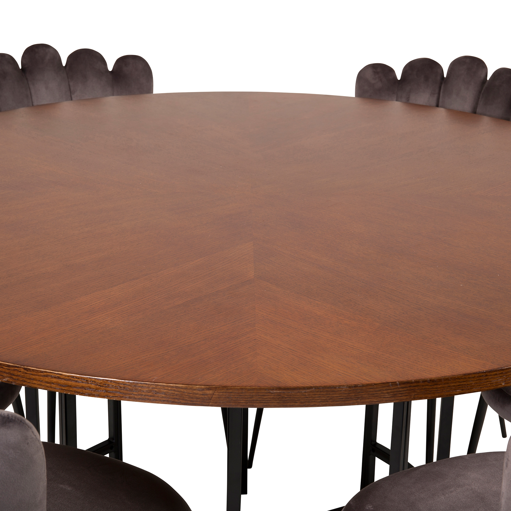 Matgrupp furniture/fashion Copenhagen med 6 Gråa Limhamn Light Stolar