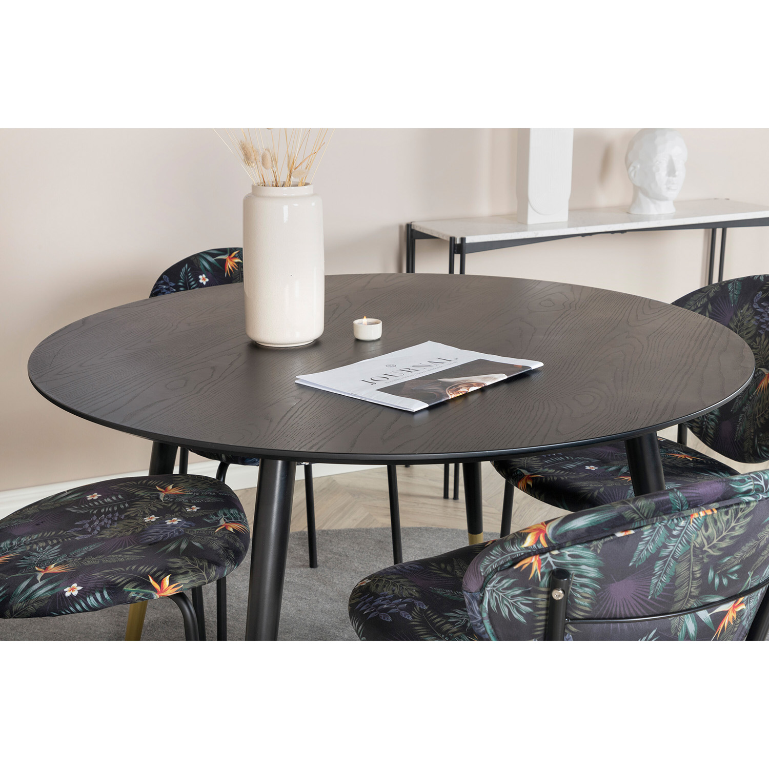 Matgrupp Venture Home Disa Rund med 4 Valor Stolar