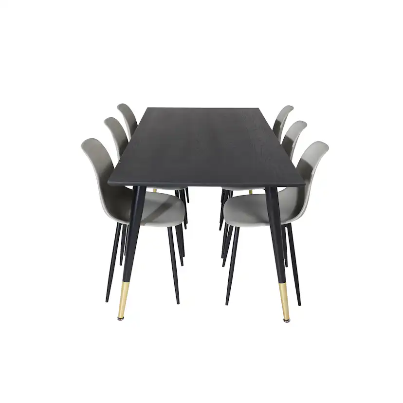 Matgrupp Venture Home Dipp med 6 Polar Plast Stolar