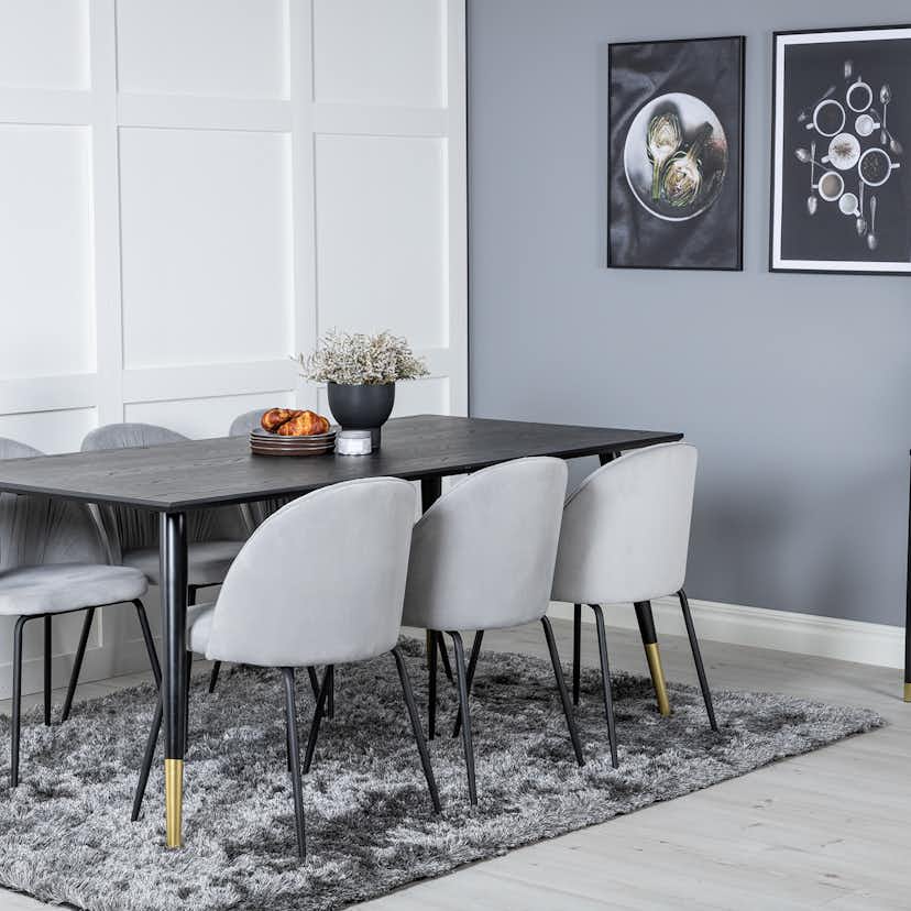 Matgrupp Venture Home Disa med 6 Wrigley Stolar