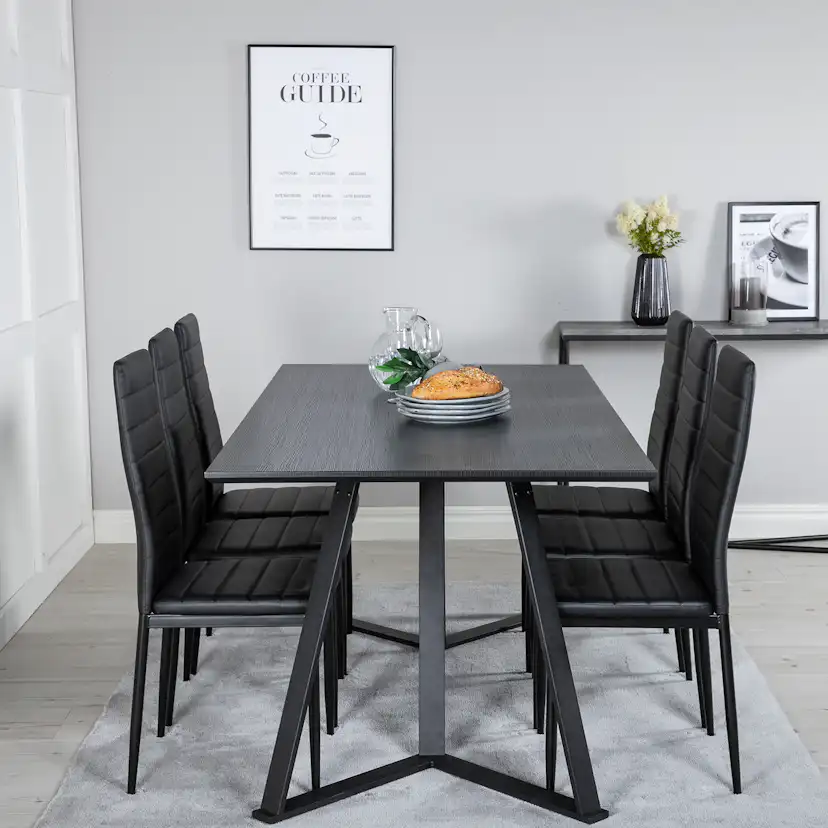 Matgrupp Venture Home Madde med 6 Sly Stolar