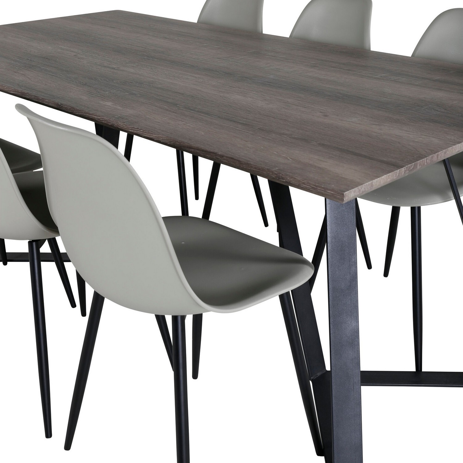 Matgrupp Venture Home Madde med 6 Pop Stolar