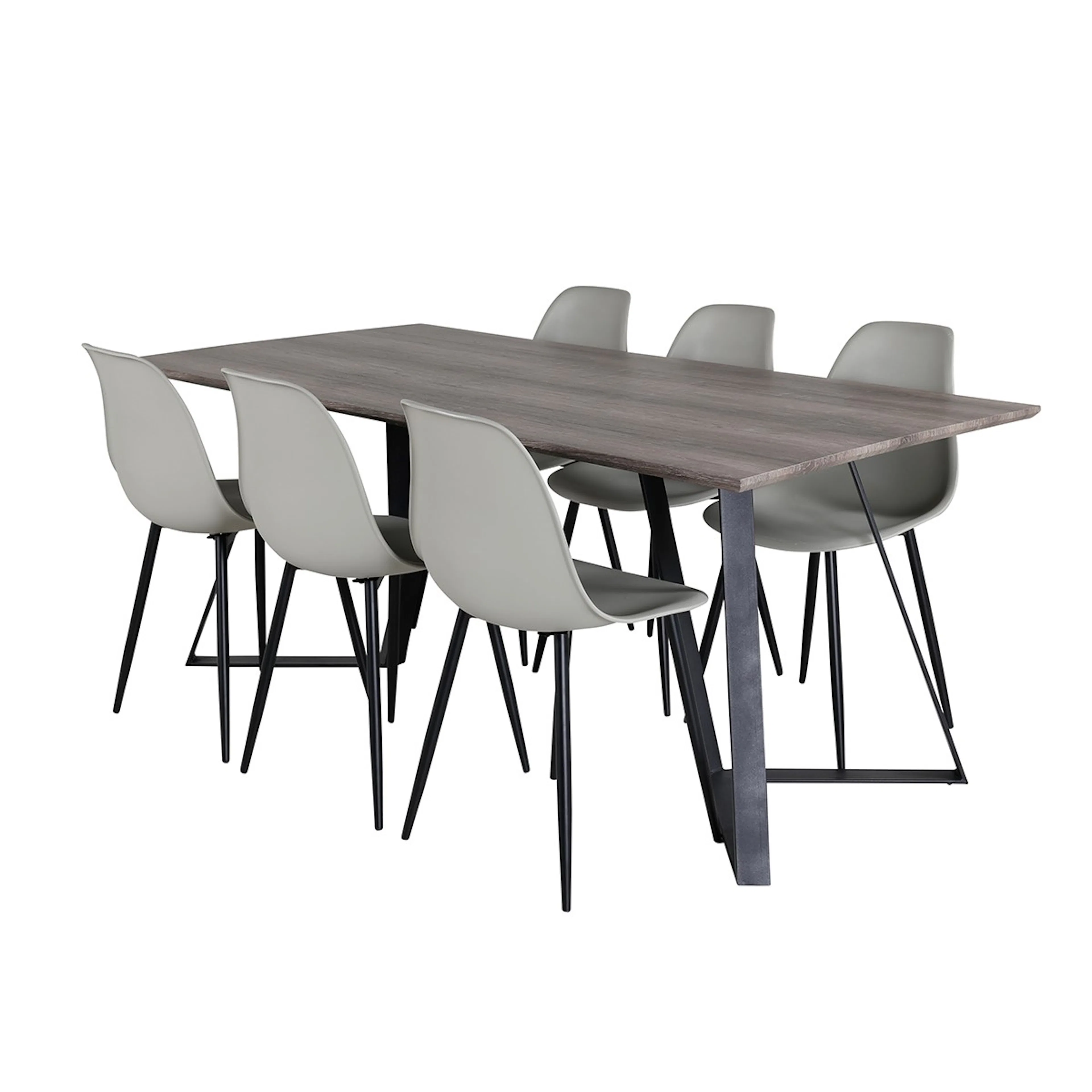 Matgrupp Venture Home Madde med 6 Pop Stolar