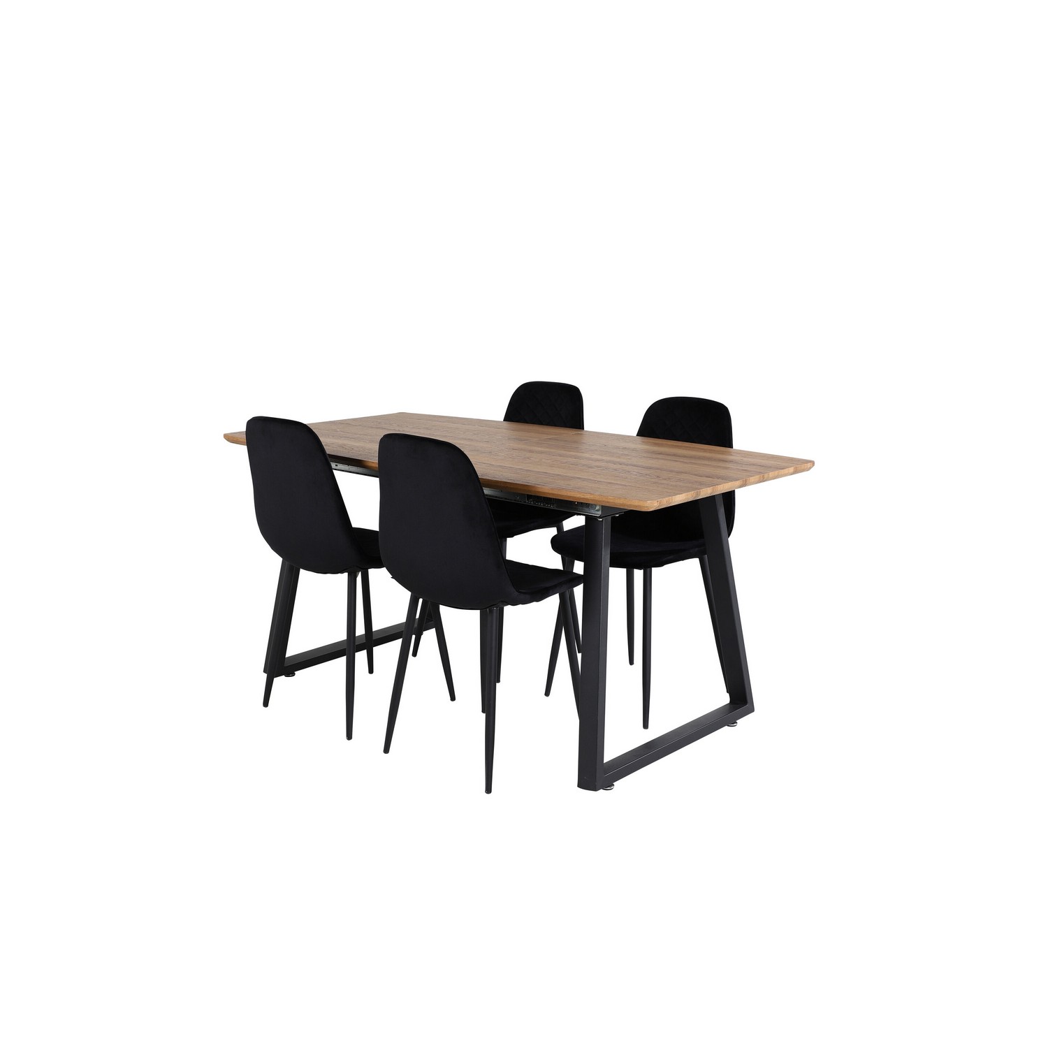 Matgrupp Venture Home Ina med 4 Phoi Stolar Sammet