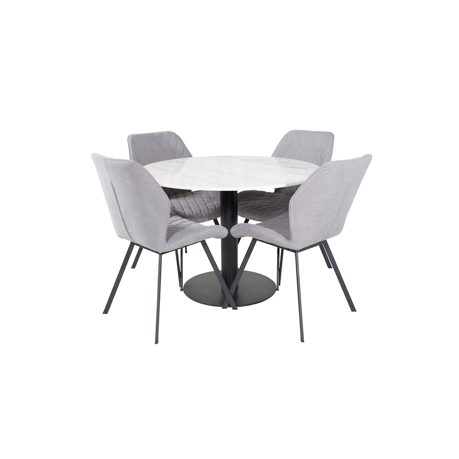 Matgrupp Venture Home Estelle med 4 Geneva Stolar PolyEstelletyg