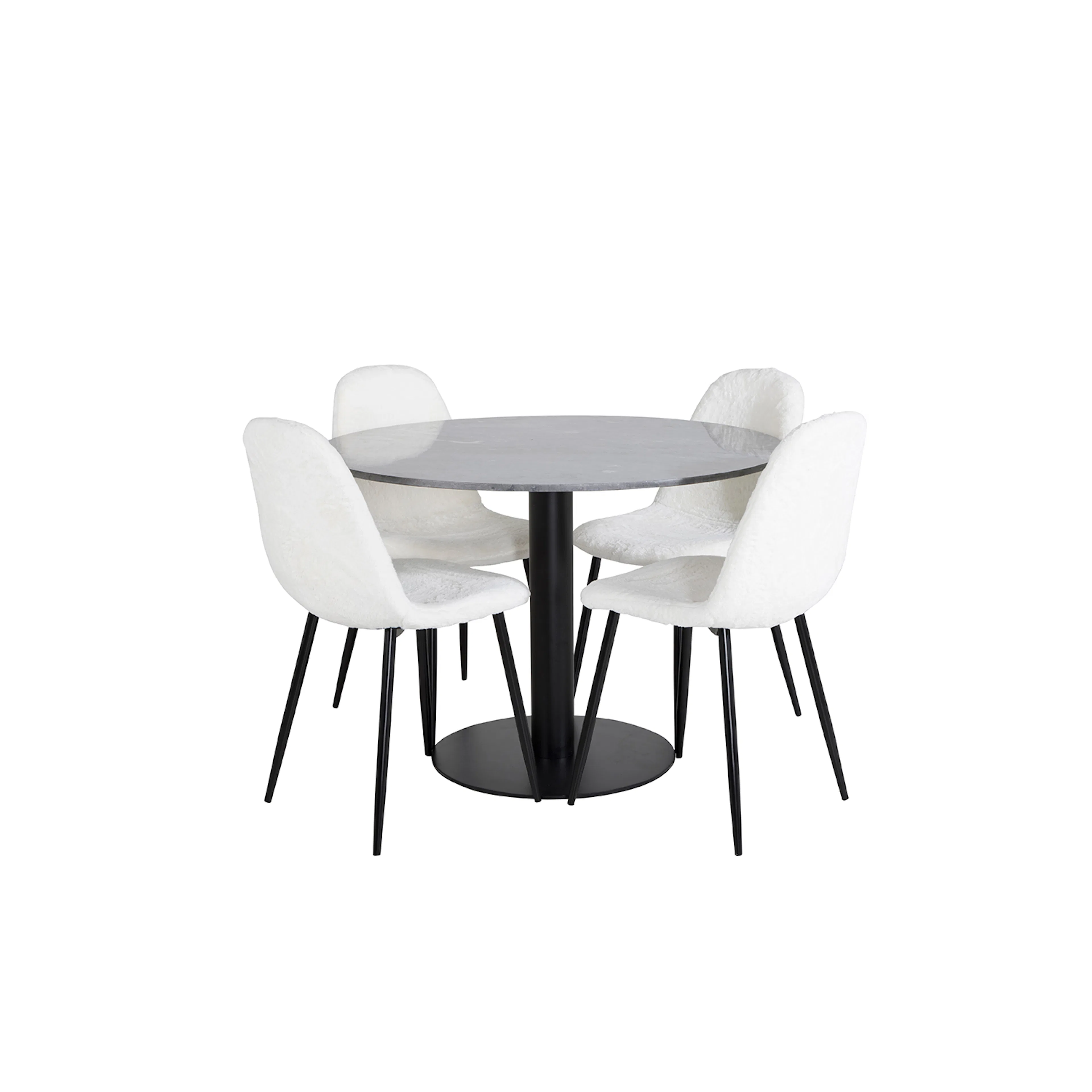 Matgrupp Venture Home Estelle med 4 Pooya Stolar PolyEstelletyg