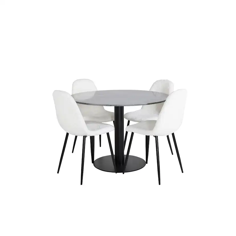 Matgrupp Venture Home Estelle med 4 Pooya Stolar PolyEstelletyg